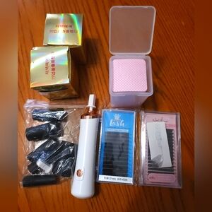 Eyelash Extension Kit with Portable Electric Eyelash Shaker